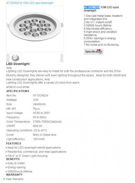 LED DownLighters