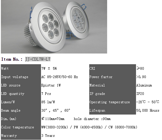 LED DownLighters