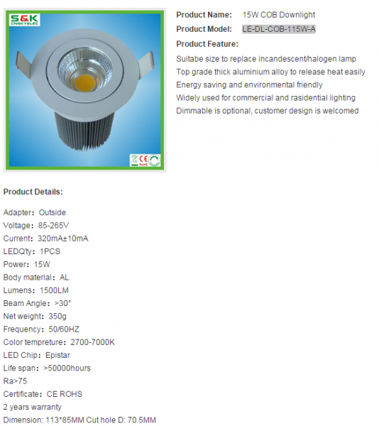 LED DownLighters