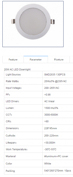 LED DownLighters