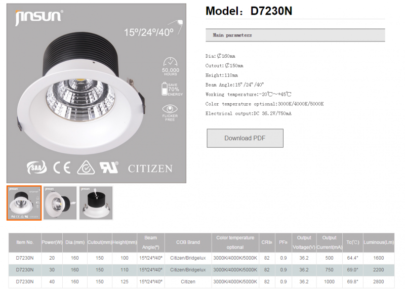 LED DownLighters