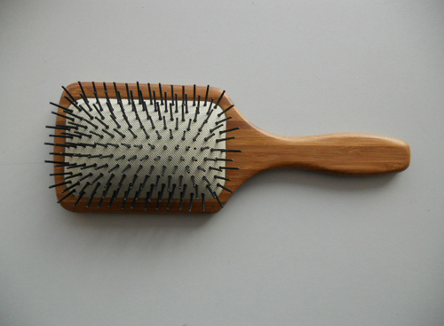 Wooden hair brush