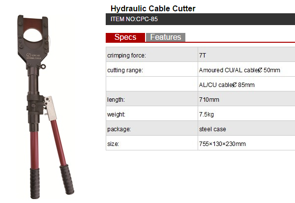 Hydraulic Cutter