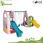 Multifunctional plastic swing with slide