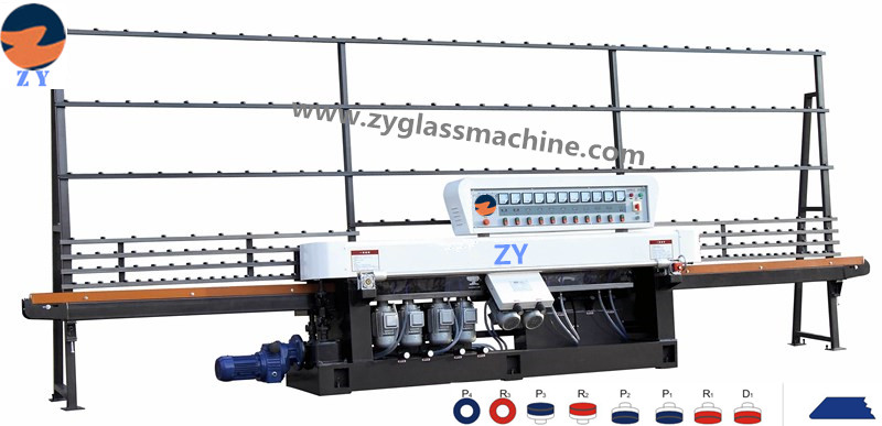 Glass straight line edging machine