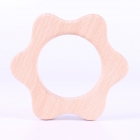 wooden baby teether ring