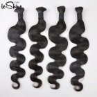 Leshinehair Top Quality Bulk Order Big Discount Bleachable Dyeable Virgin Remy No Short Hair indonesia bulk hair