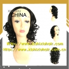 Synthetic hair 3/4 wig