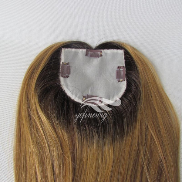 Real Human Hair Jewish Kippah Topper for Women