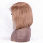 Color 10# straight human hair bob wig