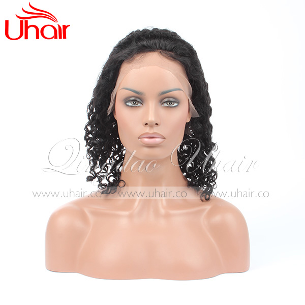 Top grade natural color full lace wig