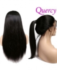 8A 360 wig 150% density straight natural color human hair front lace wig, wholesale price with baby hair