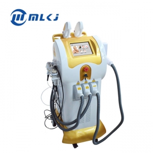 Mingliang elight+shr+cavitation+vacuum+RF+ND YAG laser hair tattoo removal multi-function salon beauty machine