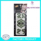 fluorescent tattoo sticker