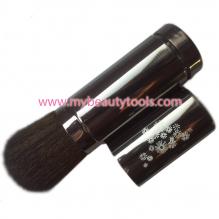 Retractable powder brush