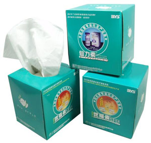 Cubic Box Facial Tissue