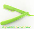 Disposable barber razor, straight razor
