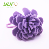 Custom color soft bath flower sponge