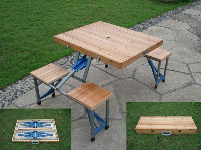 Folding camping table (FM-P22050-6)