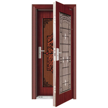 Steel security door (YM-613)