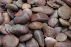 Red polished pebbles