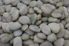 White polished pebbles