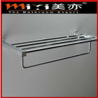 bathroom double tier bath towel rack