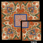 Ceramic floor tile