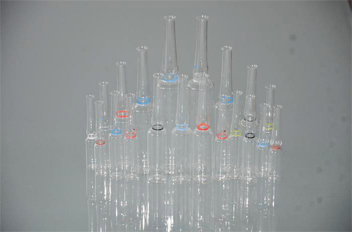 Low borosilicate ampules