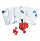 Star pattern vacuum compression bag