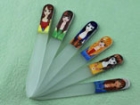 Girl In Coating Glass Nail File