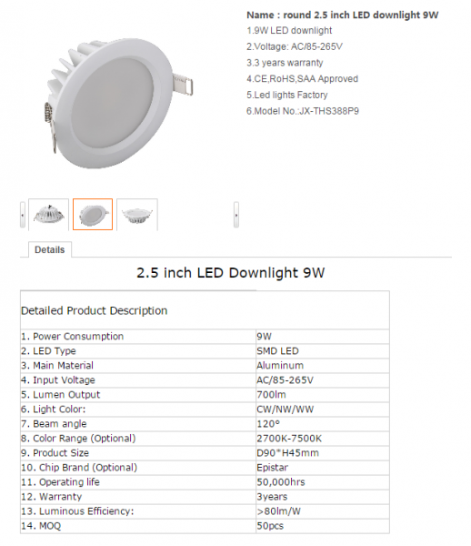 LED DownLighters